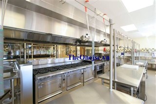 Bếp nhà hàng kiểu mẫu, mẫu bếp inox trong nhà hàng